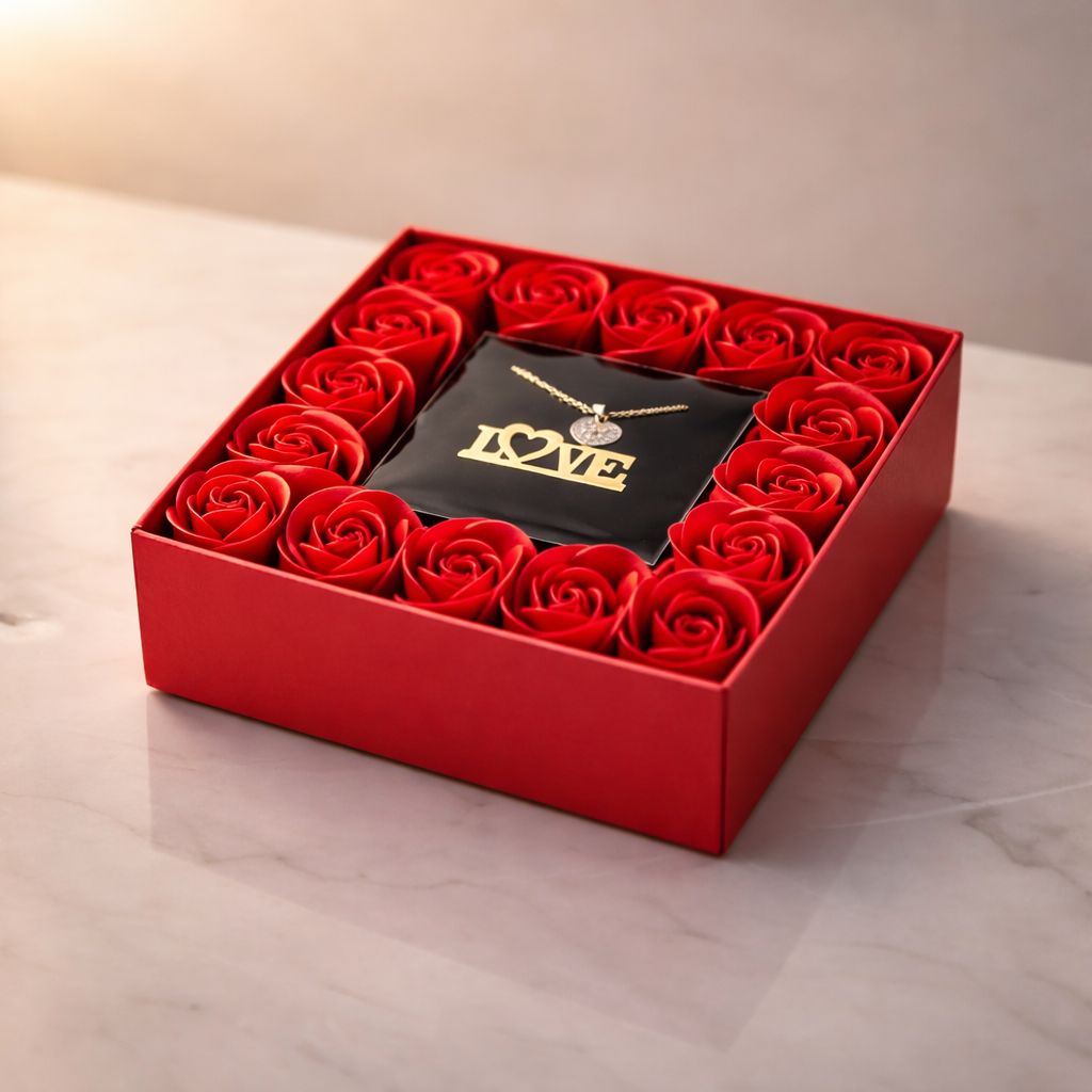 Colar Love em Caixa Romântica