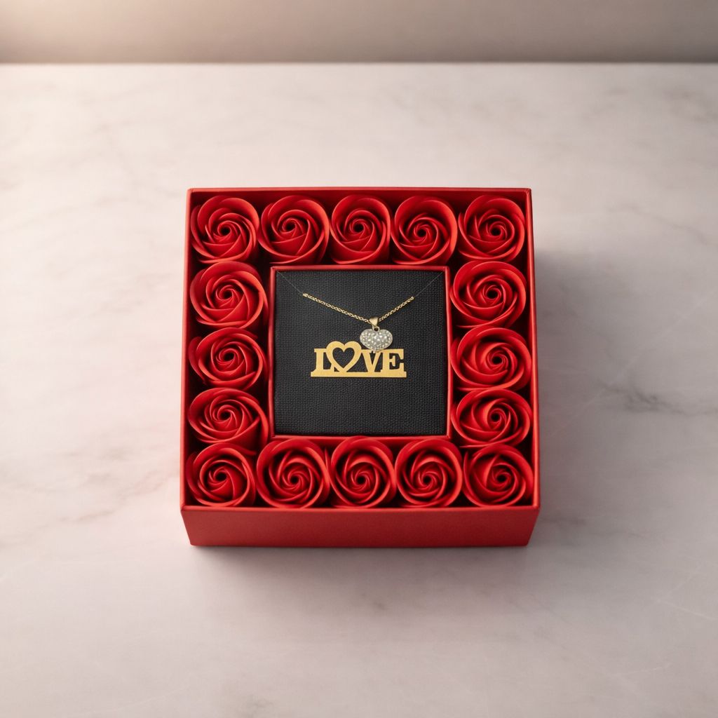 Colar Love em Caixa Romântica - Miniatura 2